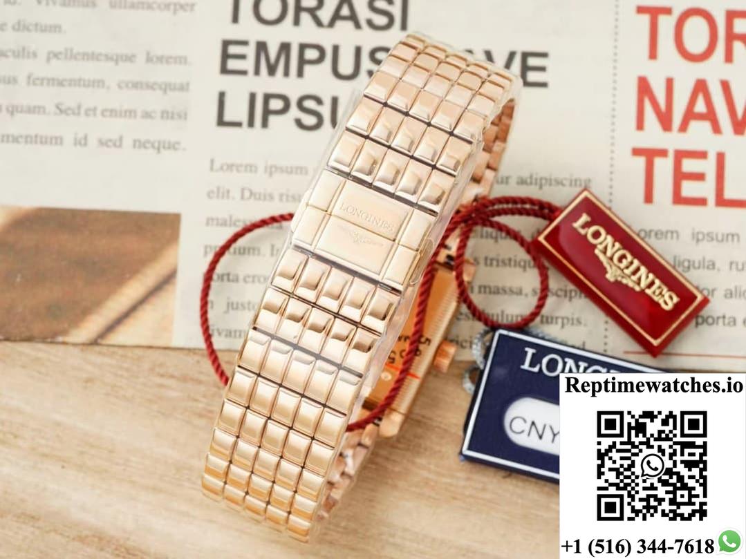 Longines Elegant L5.200.9.71.6 Af Factory Rose Gold Case-Rep Time Watches