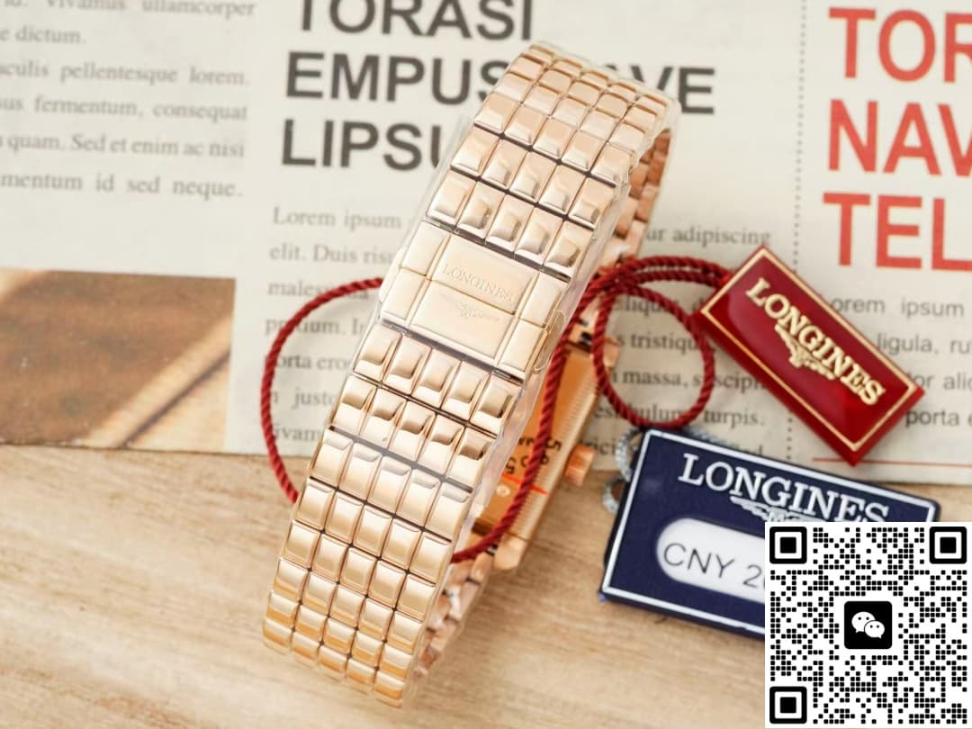 Longines Elegant L5.200.9.71.6 AF Factory Rose Gold Case