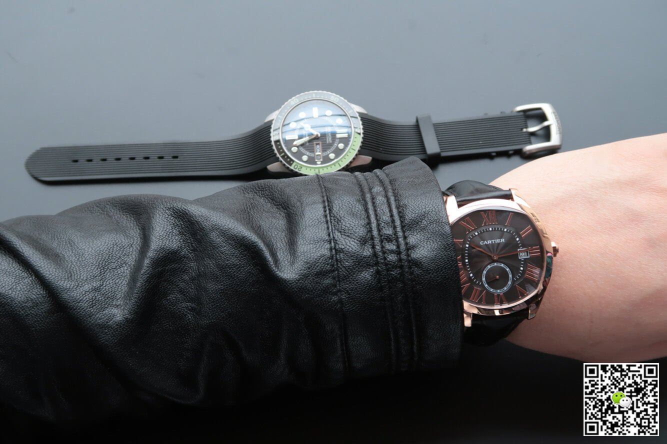 Drive De Cartier WGNM0004 V6 Factory Rose Gold Grey Dial