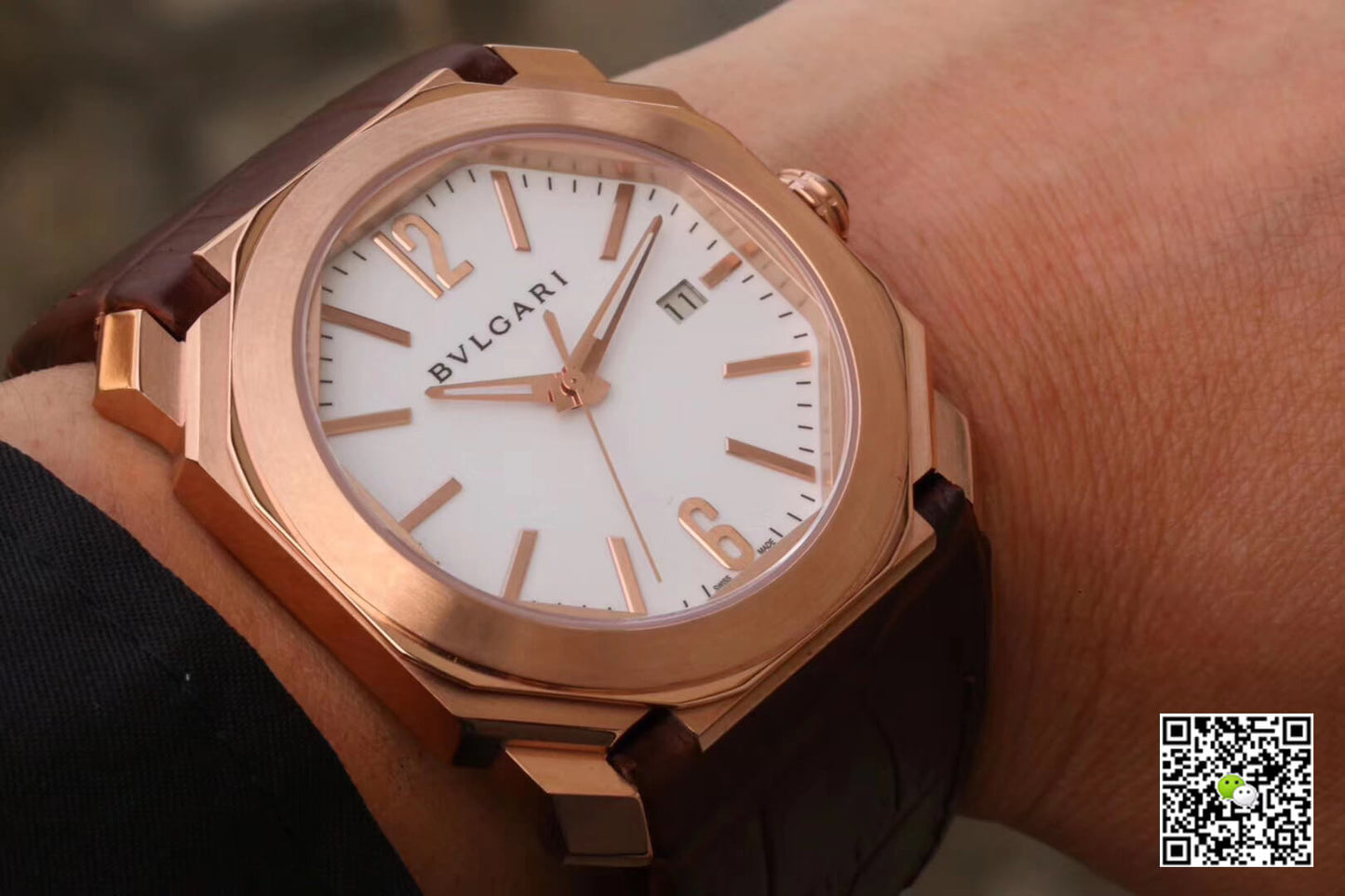 Bvlgari Octo 102119 BGOP38WGLD White Dial