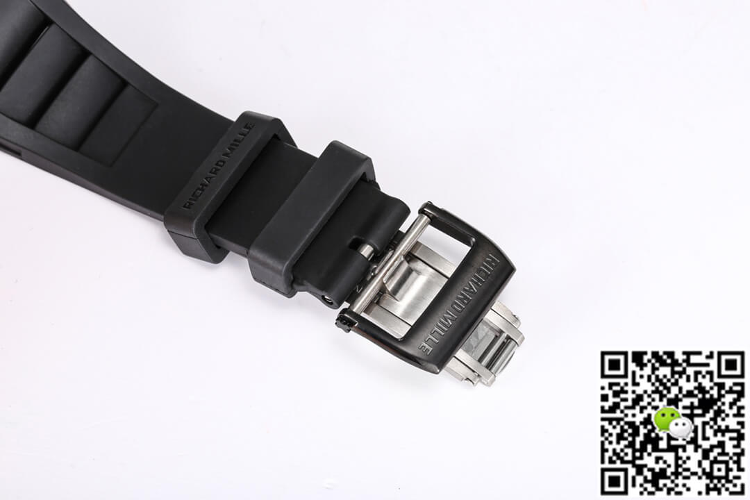 Richard Mille RM055 NTPT BBR Factory Black Rubber Strap