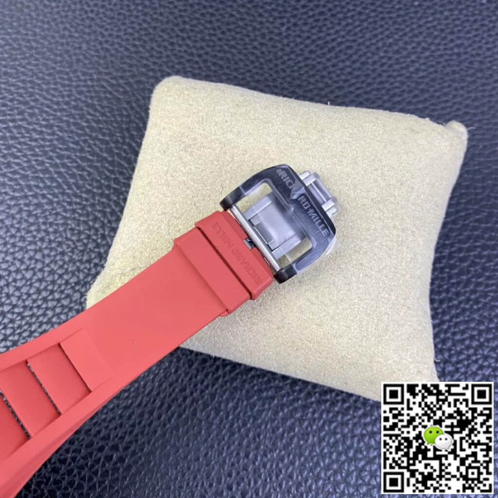 Richard Mille RM35-02 T+ Factory Carbon Fiber Red Rubber Strap