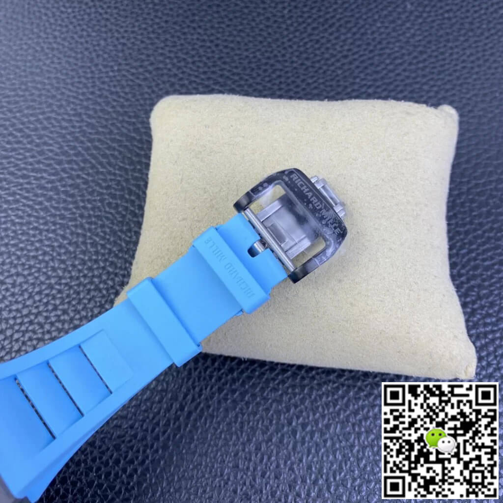 Richard Mille RM35-02 T+ Factory Carbon Fiber Case Blue Strap