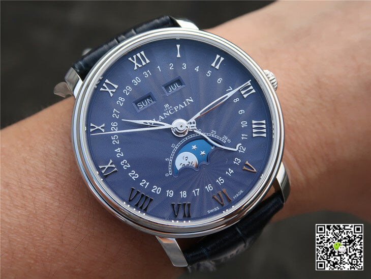 Blancpain Villeret 6654-1529-55B OM Factory V2 Blue Dial