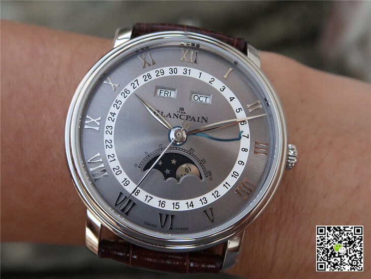 Blancpain Villeret 6654-1113-55B OM Factory V2 Grey Dial
