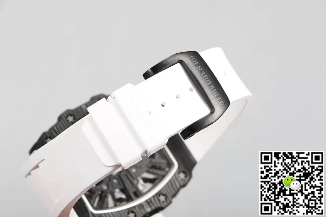 Richard Mille RM12-01 Tourbillon RM Factory Carbon Fiber White Strap