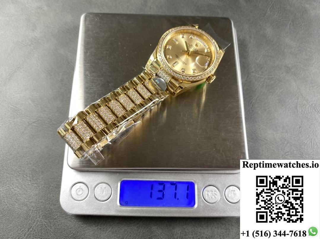 Rolex Day-Date M128348rbr-0010 8+ Factory Gold color Case