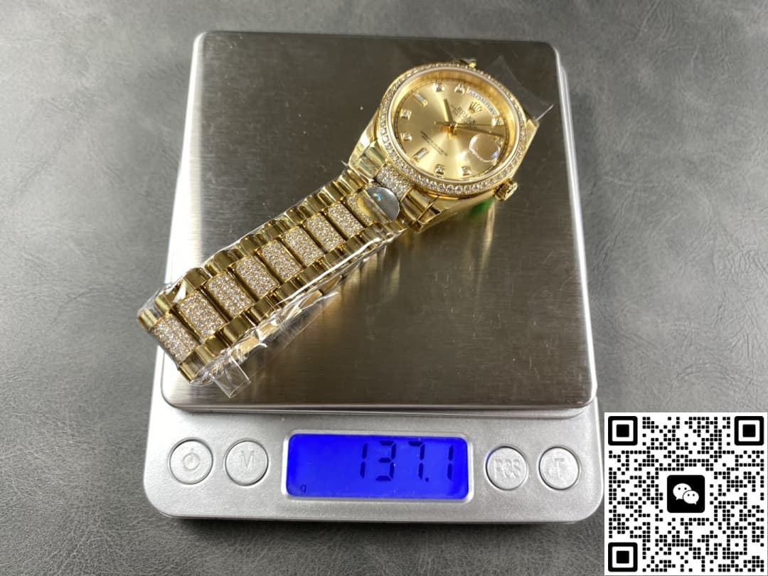 Rolex Day-Date M128348rbr-0010 8+ Factory Gold color Case