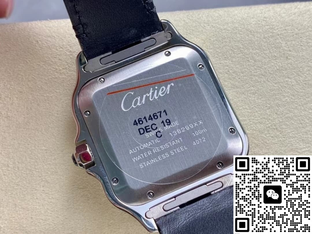 Cartier Santos WSSA0064-01 BV Factory leather strap