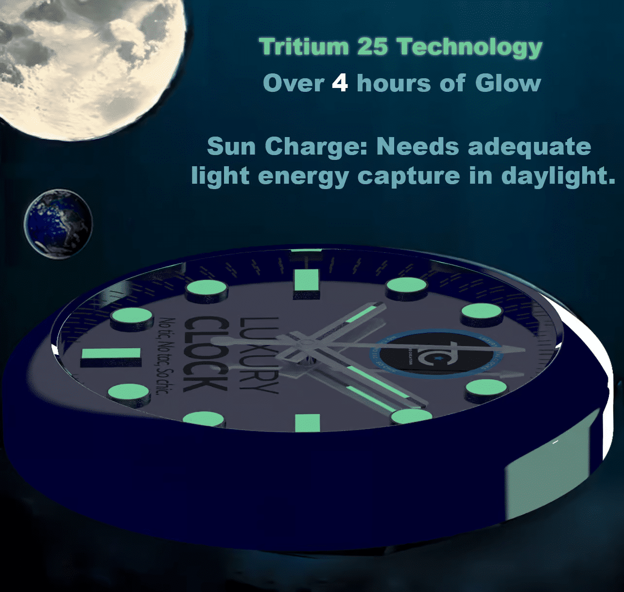 MILGAUSS ALL BLACK EDITION 35 CM METAL WALL CLOCK