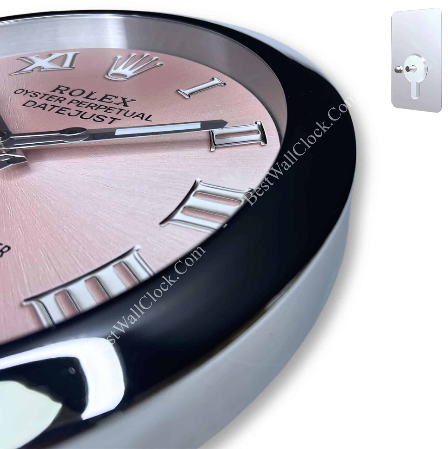 OYSTER PERPETUAL – PINK EDITION 35 CM METAL WALL CLOCK