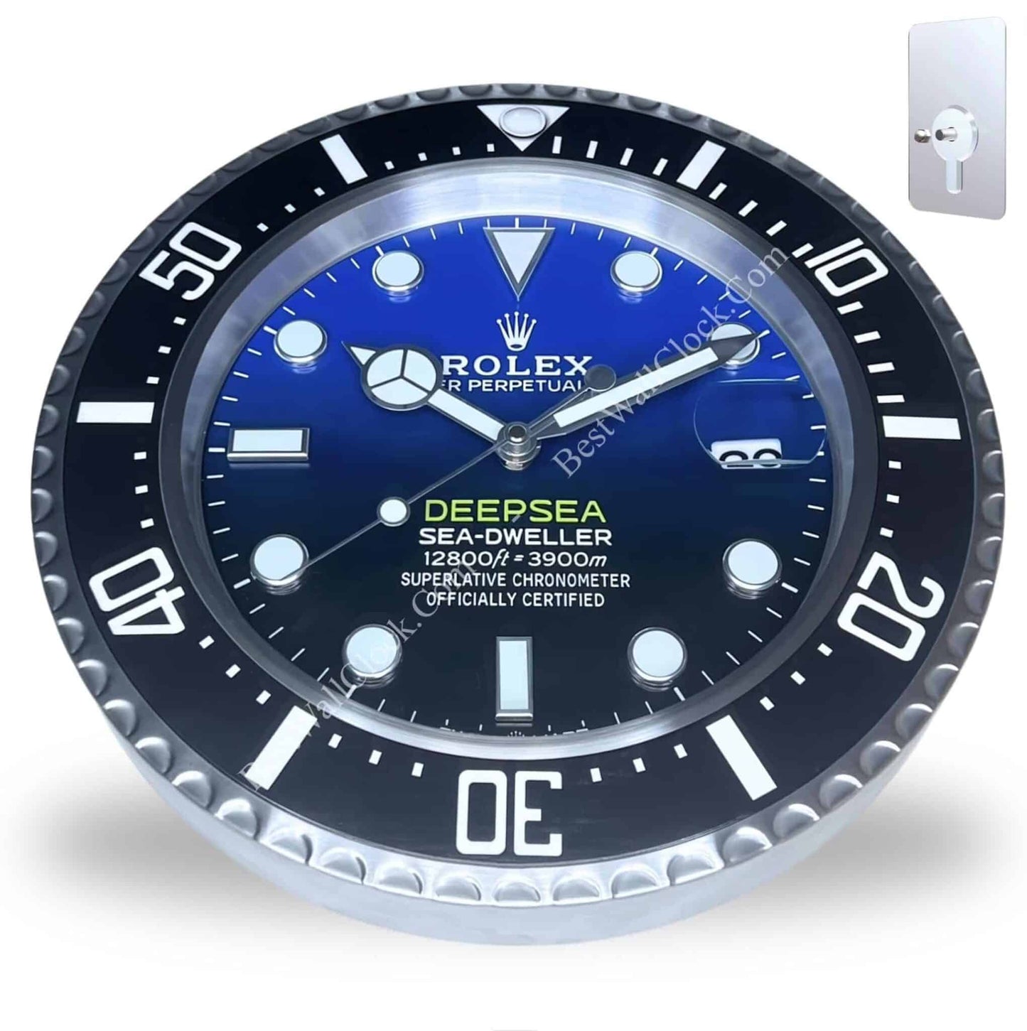 ROLEX WALL CLOCK – SEA-DWELLER / DEEPSEA – RL16 EDITION – DELUXE 35CM METAL WALL CLOCK