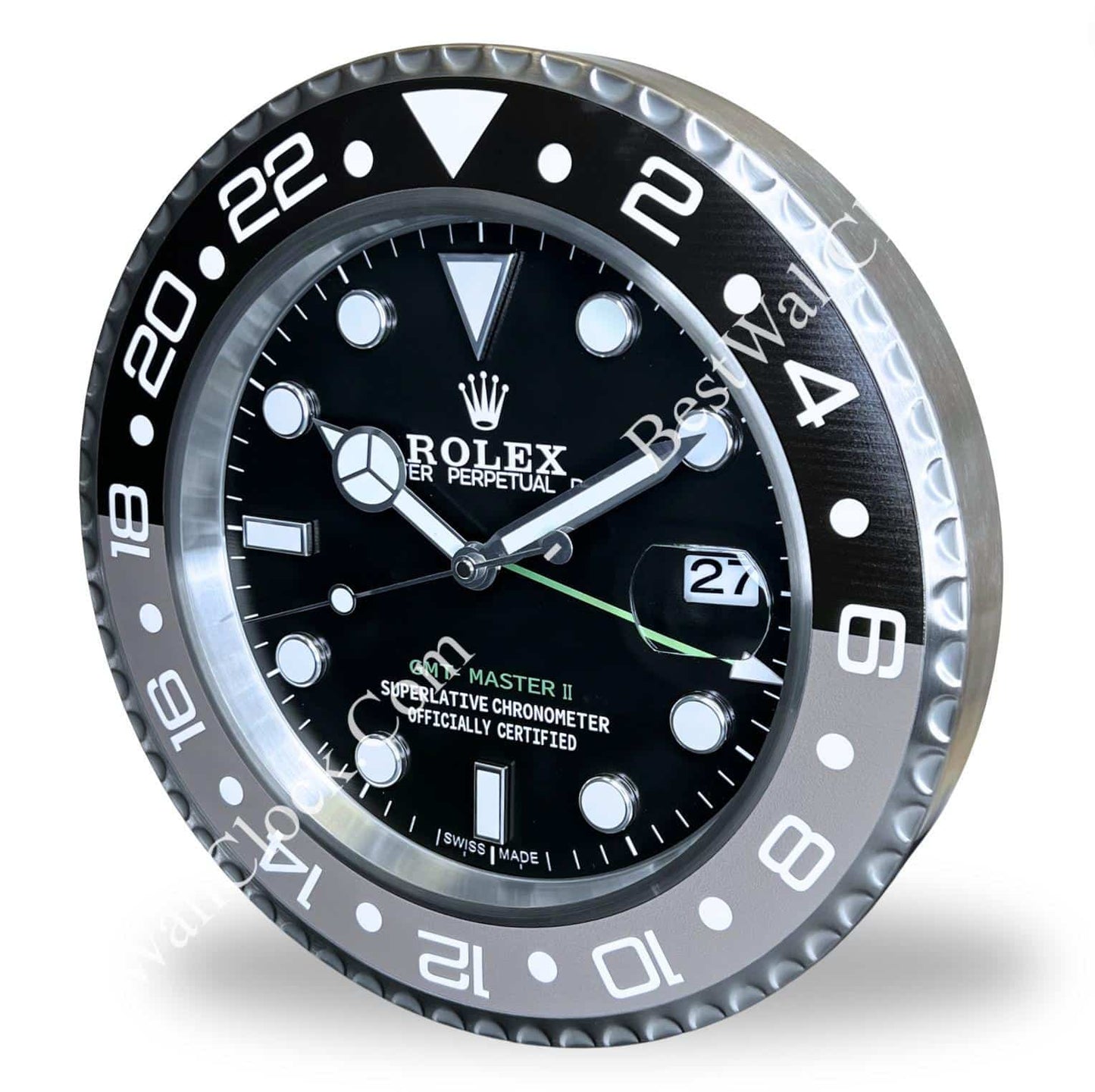 GMT MASTER II ‘BRUCE WAYNE’ EDITION 35 CM METAL WALL CLOCK