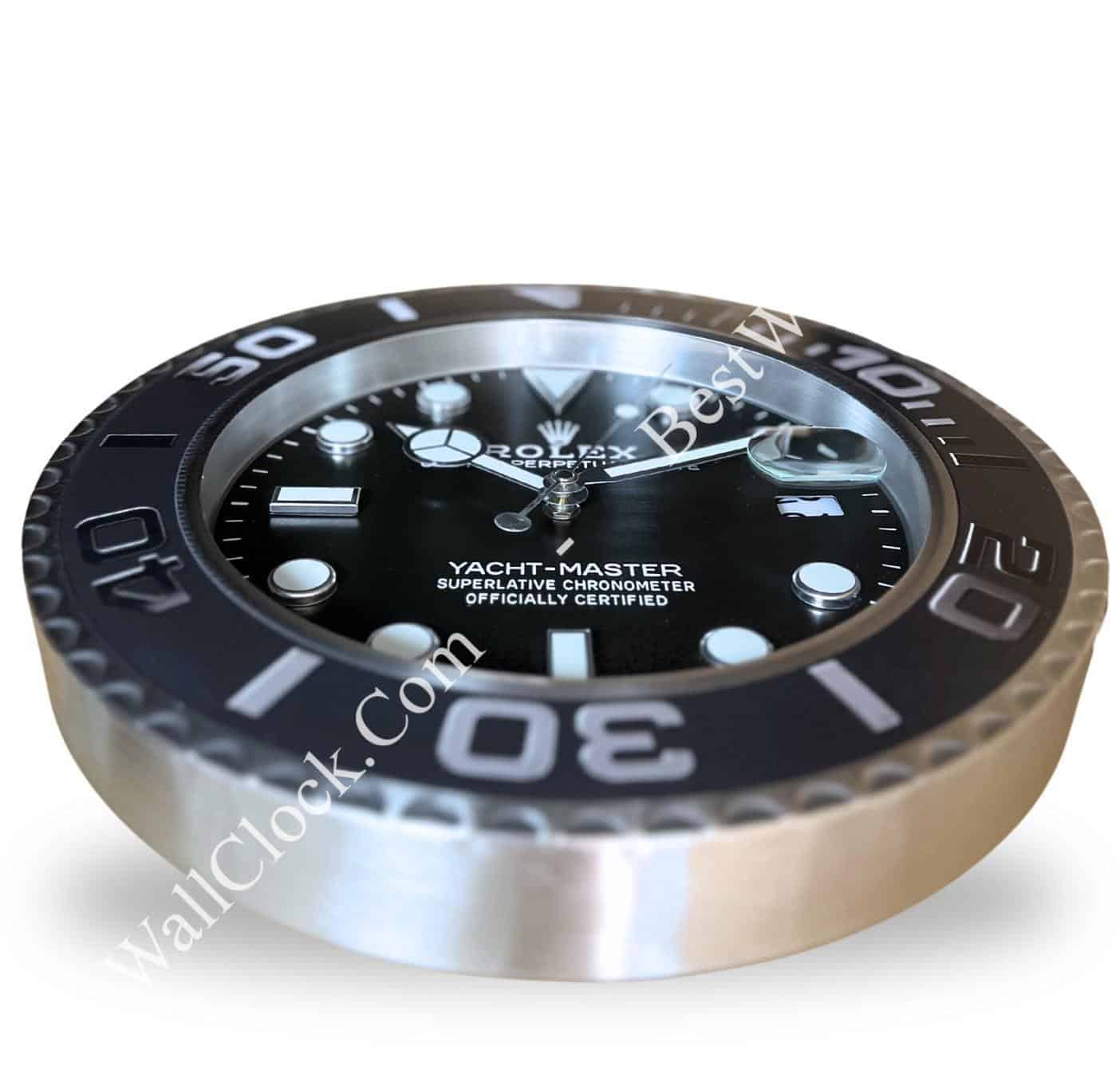 YATCH MASTER – BLACK EDITION 35 CM METAL WALL CLOCK