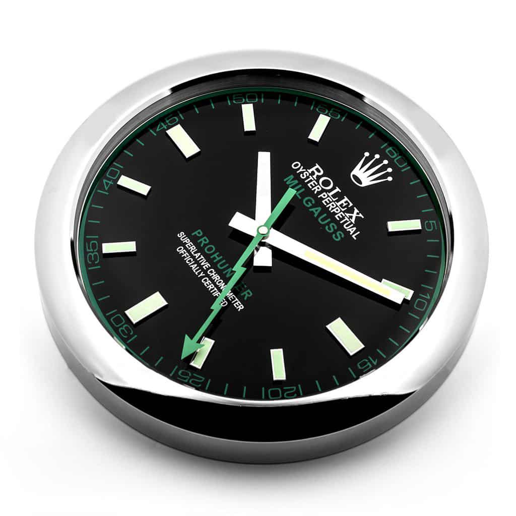 ROLEX MILGAUSS BLACK DIAL – RL-44 DELUXE METAL WALL CLOCK