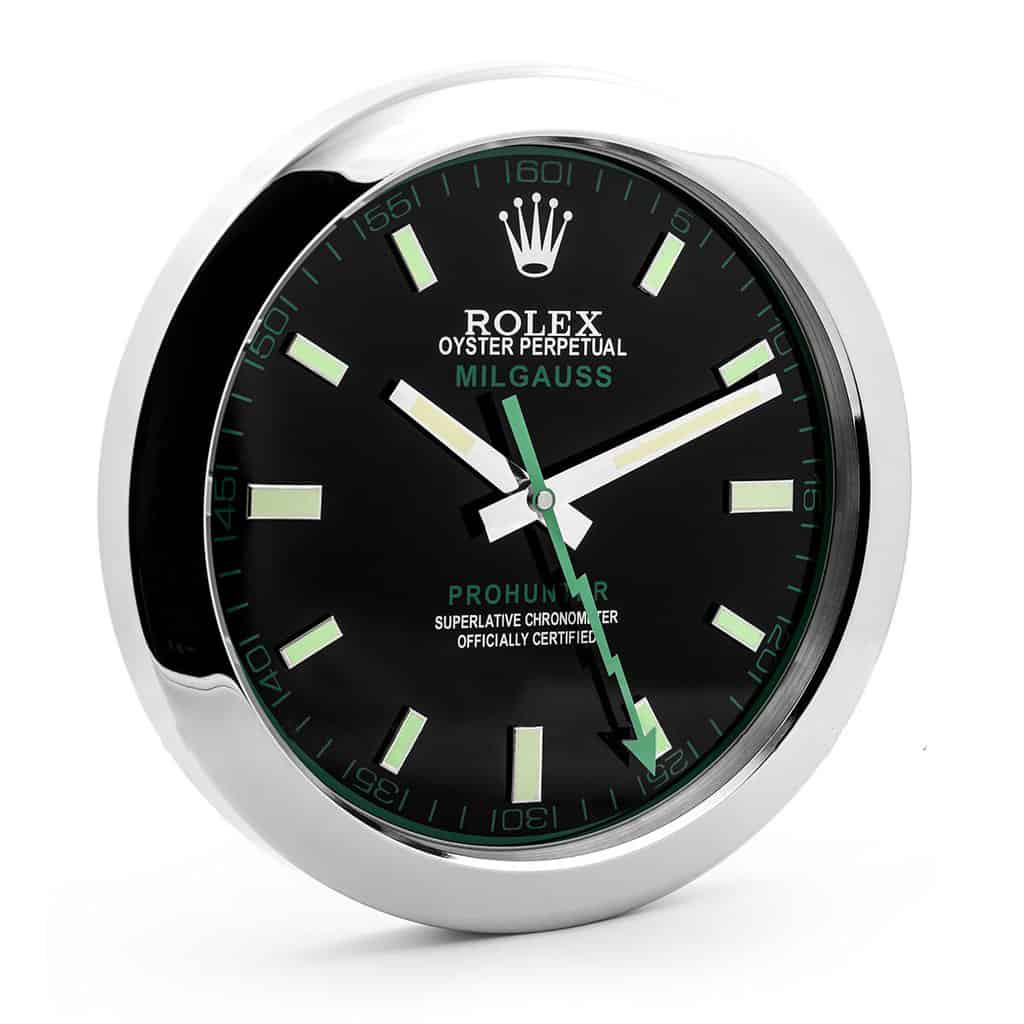 ROLEX MILGAUSS BLACK DIAL – RL-44 DELUXE METAL WALL CLOCK