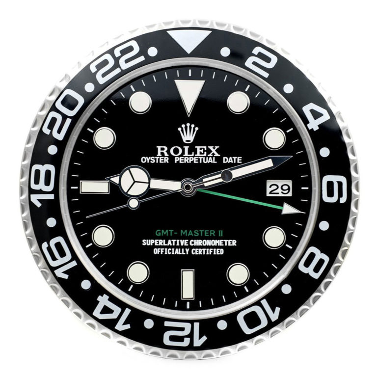 GMT MASTER 2 BLACK DIAL “XL” – BRL-09 DELUXE METAL WALL CLOCK