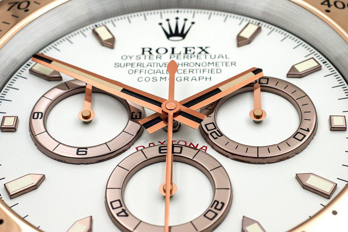 ROLEX WALL CLOCK – ROSE GOLD DAYTONA – RL-57 EDITION DELUXE METAL WALL CLOCK