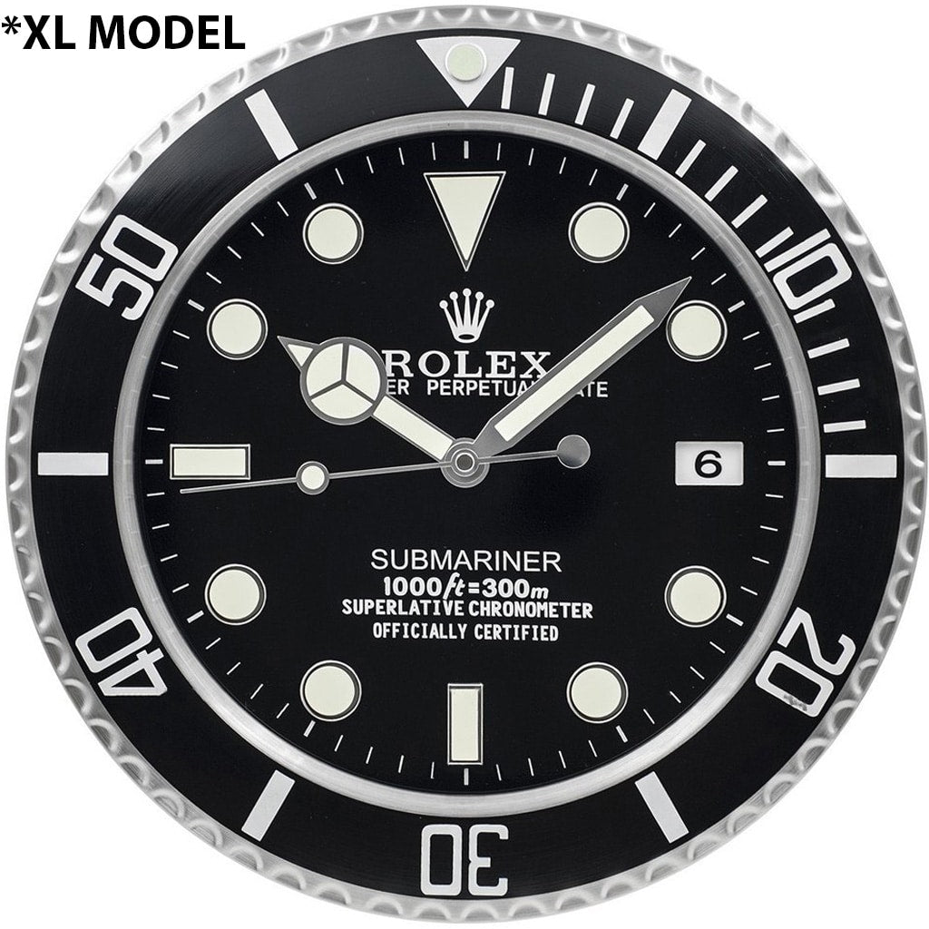 ROLEX WALL CLOCK - “XL” SUBMARINER – BRL01 EDITION - DELUXE METAL WALL CLOCK