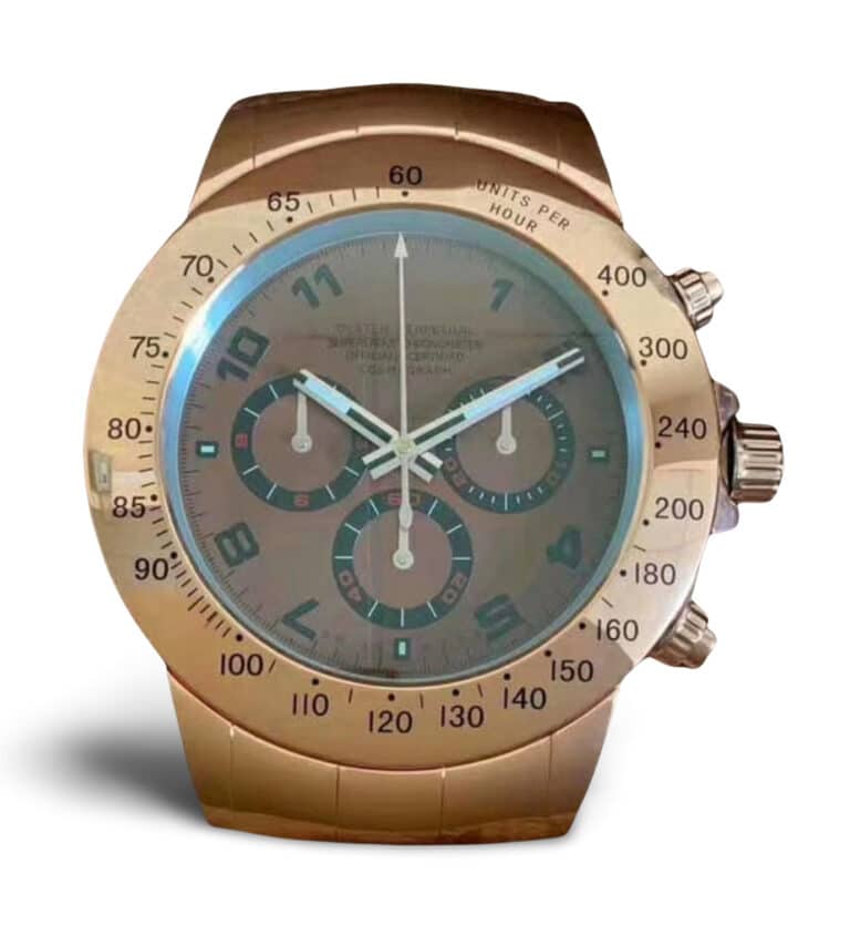 ROLEX WALL CLOCK – “XXL” DAYTONA – WRL-201 EDITION – DELUXE METAL WALL CLOCK