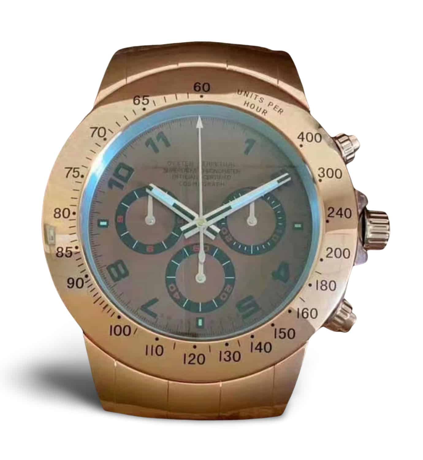 ROLEX WALL CLOCK – “XXL” DAYTONA – WRL-201 EDITION – DELUXE METAL WALL CLOCK