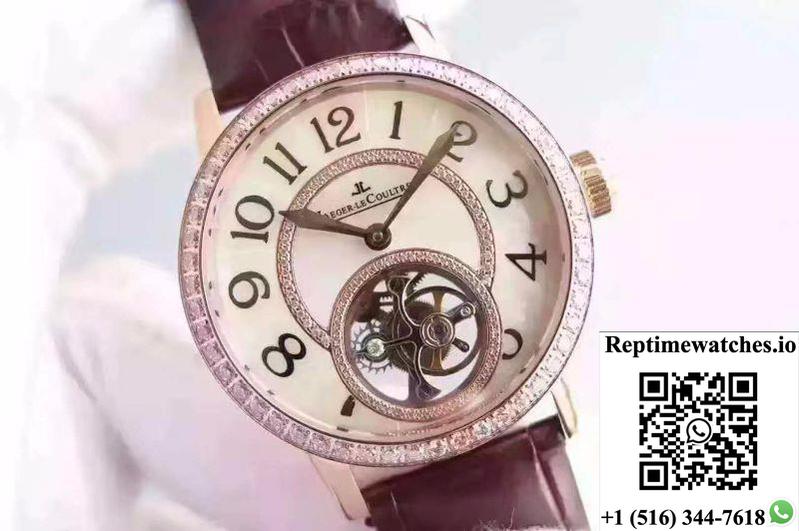 Jaeger-Lecoultre Rendez-Vous Tourbillon 3412405 White Mother Of Pearl Dial-Rep Time Watches