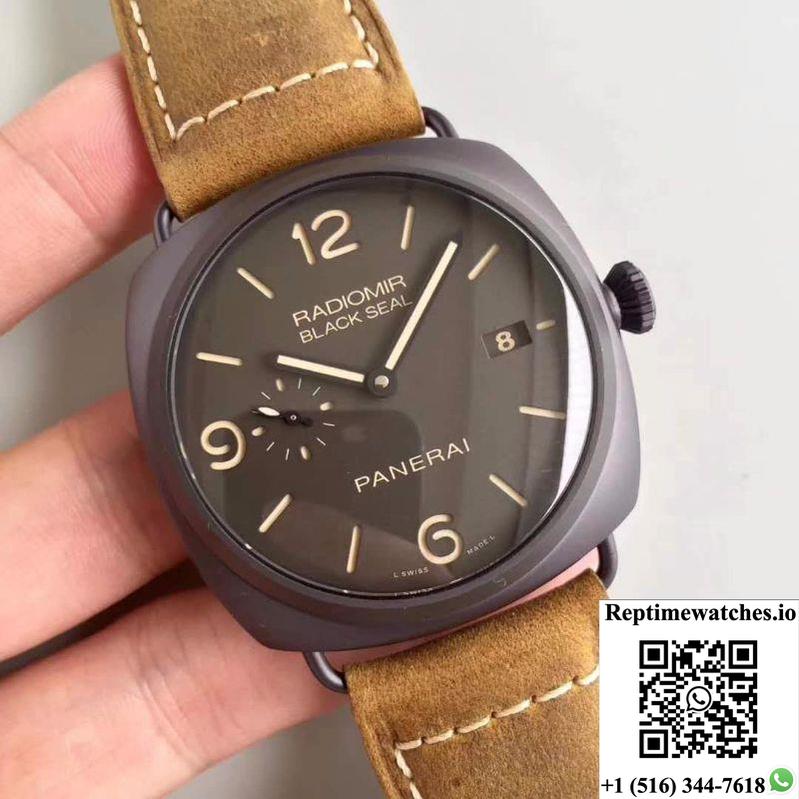 Panerai Radiomir Pam 505 Vs Factory Brown Dial-Rep Time Watches