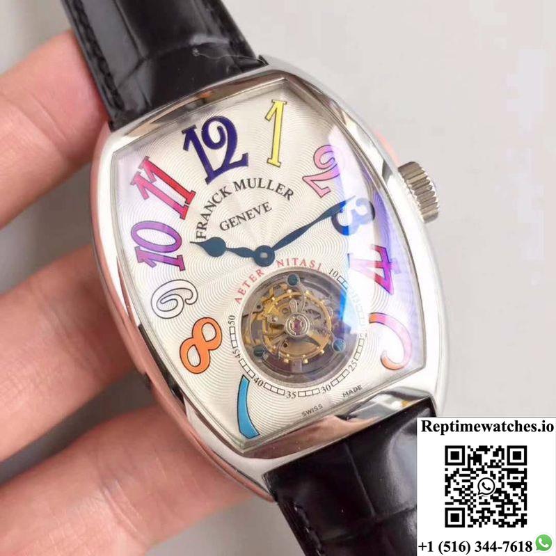 Franck Muller Crazy Color Dreams Tourbillon 8880 White Dial-Rep Time Watches