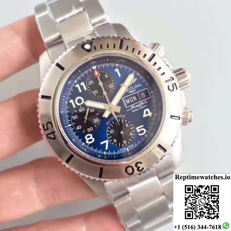Breitling Superocean Chronograph Steelfish A13341C3/C893 Gf Factory Blue Dial-Rep Time Watches
