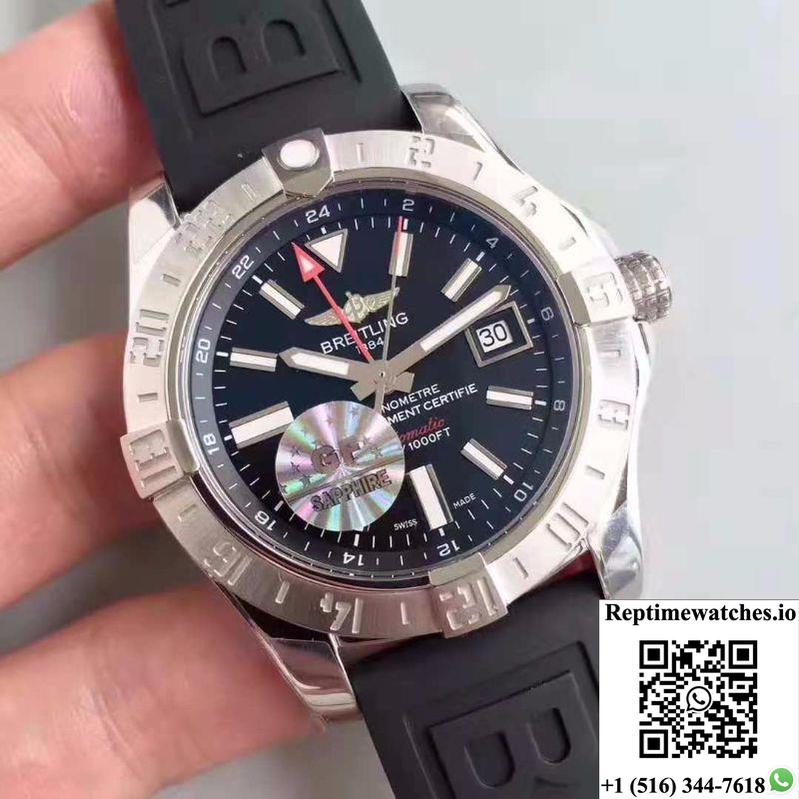 Breitling Avenger Ii Gmt A3239011/Bc35/152S Gf Factory Black Dial-Rep Time Watches