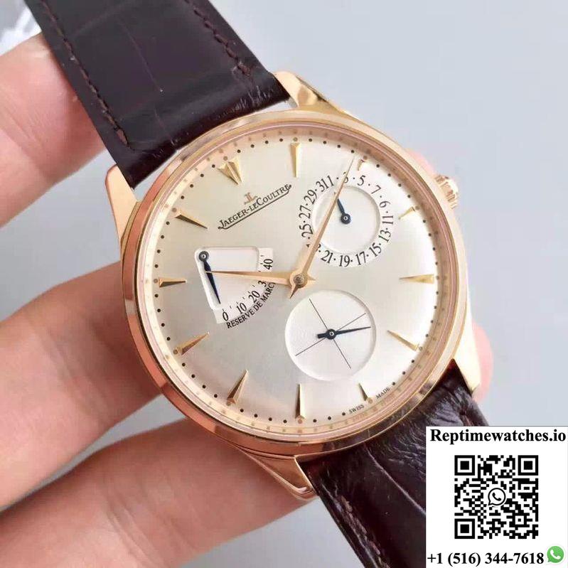 Jaeger-Lecoultre Master Ultra Thin Reserve De Marche 1372520 Zf Factory Silver Dial-Rep Time Watches