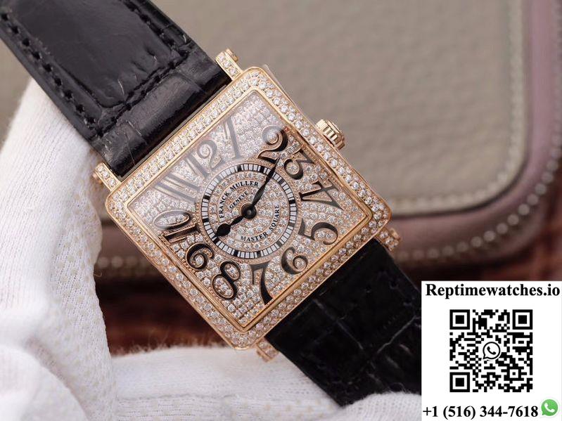 Franck Muller Master Square Ladies 6002 M Qz D Gf Factory Diamond Dial-Rep Time Watches