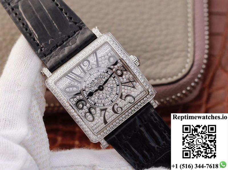 Franck Muller Master Square Ladies 6002 M Qz D Diamond Dial Gf Factory-Rep Time Watches
