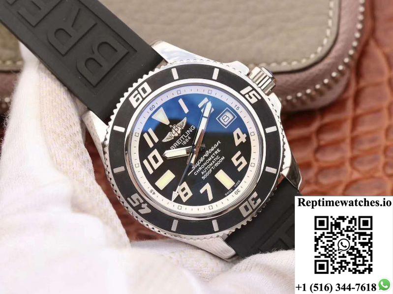 Breitling Superocean 42 Abyss White A1736402/Ba29 Zf Factory Black Dial-Rep Time Watches