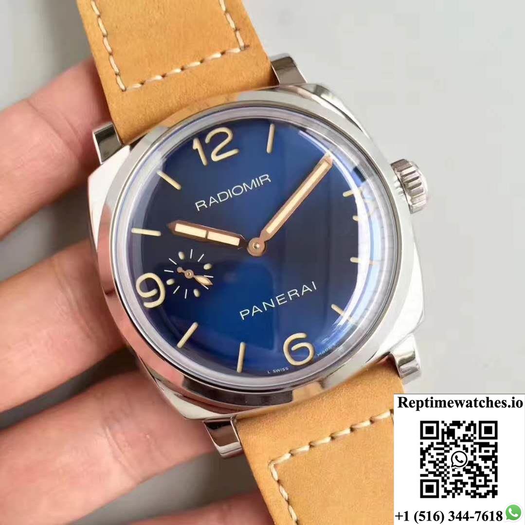 Panerai Radiomir 1940 Pam690 Zf Factory Blue Dial-Rep Time Watches