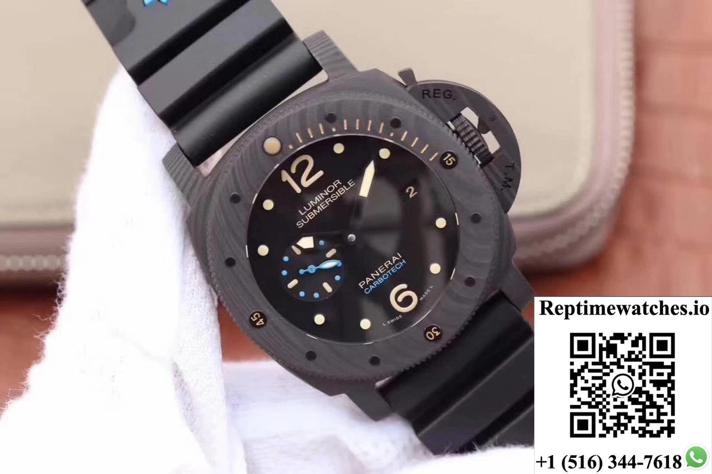 Panerai Luminor Submersible 1950 Pam616 Vs Factory Black Dial-Rep Time Watches