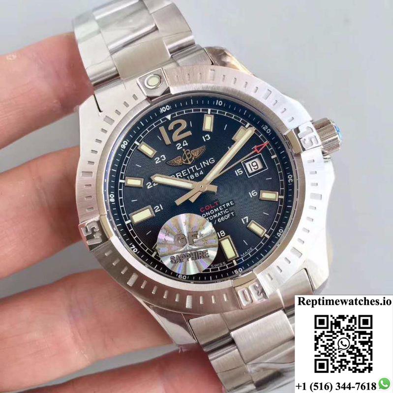 Breitling Colt Automatic 44Mm A1738811-Bd44-173A Gf Factory Black Dial-Rep Time Watches