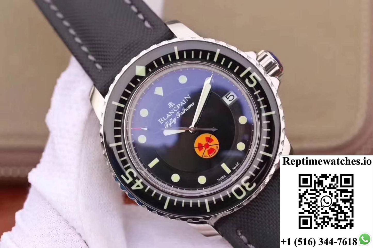 Blancpain Fifty Fathoms Tribute Limited Edition 5015B-1130-52 Zf Factory Black Dial-Rep Time Watches