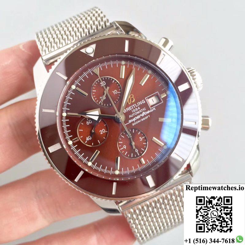 Breitling Superocean Heritage Ii Chronograph 46 A1331233/Q616/152A Gf Factory Chocolate Dial-Rep Time Watches