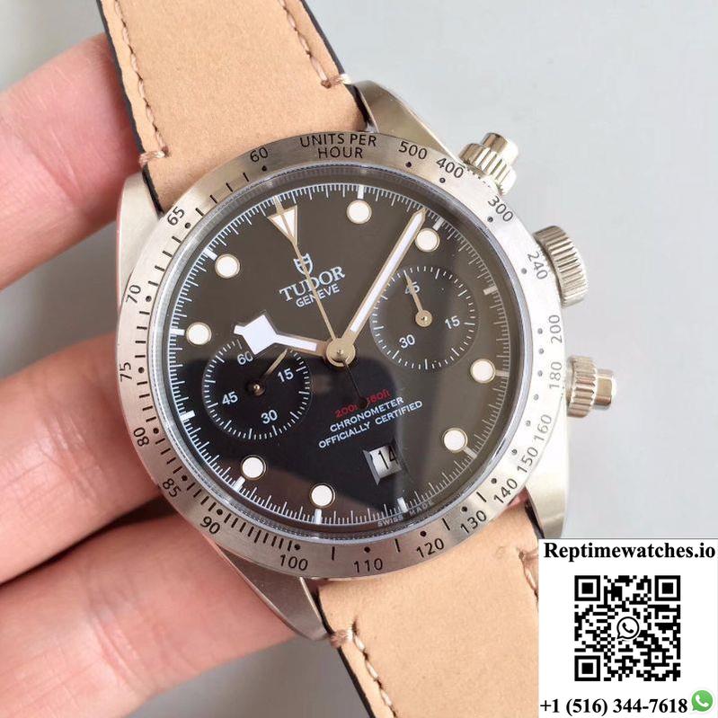 Tudor Heritage Black Bay Chrono 2018 79350-0002 Zf Factory Black Dial-Rep Time Watches