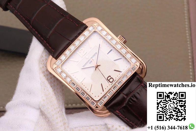 Vacheron Constantin Historiques Toledo 1951 86300/000R-9826 Gs Factory 18K Rose Gold Silver Dial-Rep Time Watches