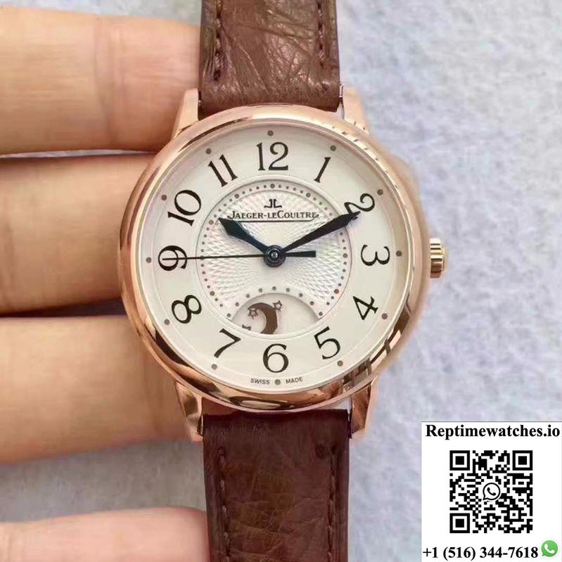Jaeger-Lecoultre Ladies Rendez-Vous Night &Amp; Day Medium 3442420 White Dial-Rep Time Watches