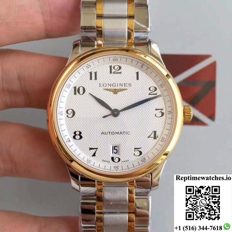 Longines Master Collection Kz Factory White Textured Dial-Rep Time Watches