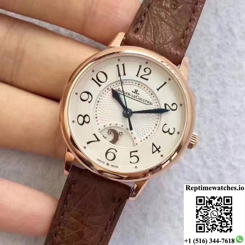 Jaeger-Lecoultre Ladies Rendez-Vous Night &Amp; Day Medium 3442420 White Dial-Rep Time Watches