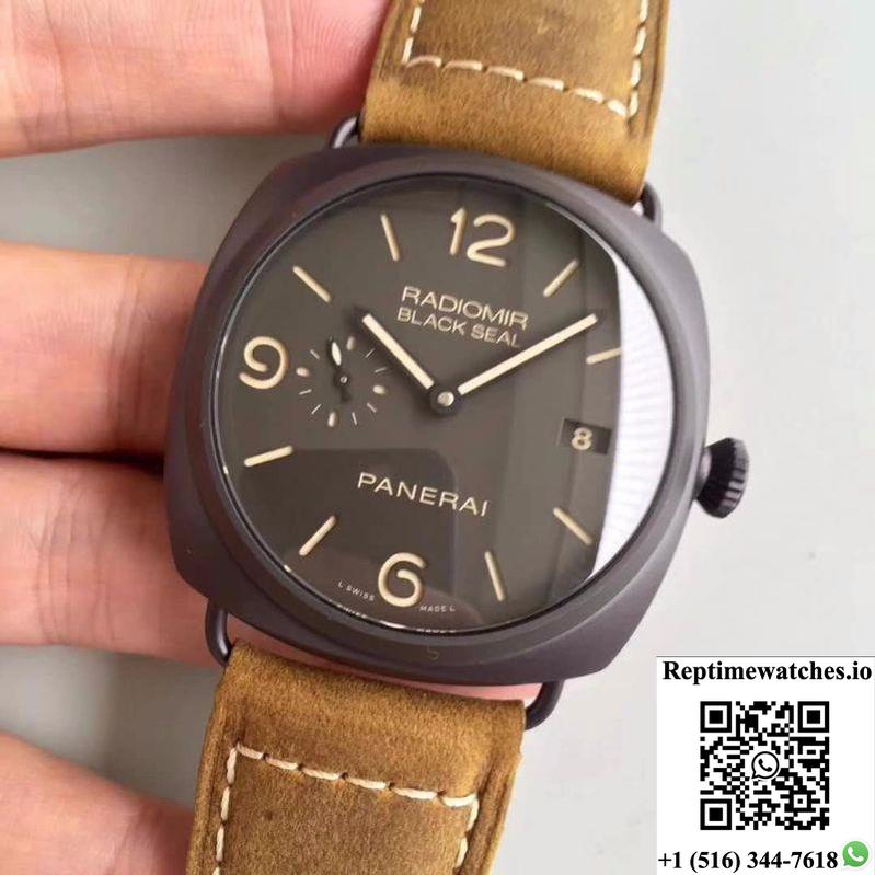 Panerai Radiomir Pam 505 Vs Factory Brown Dial-Rep Time Watches