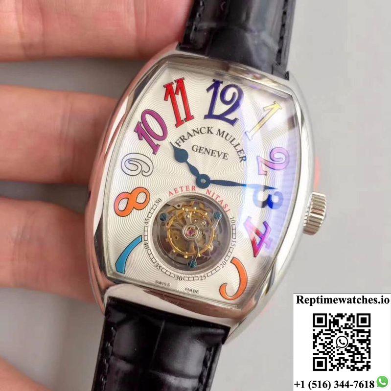 Franck Muller Crazy Color Dreams Tourbillon 8880 White Dial-Rep Time Watches