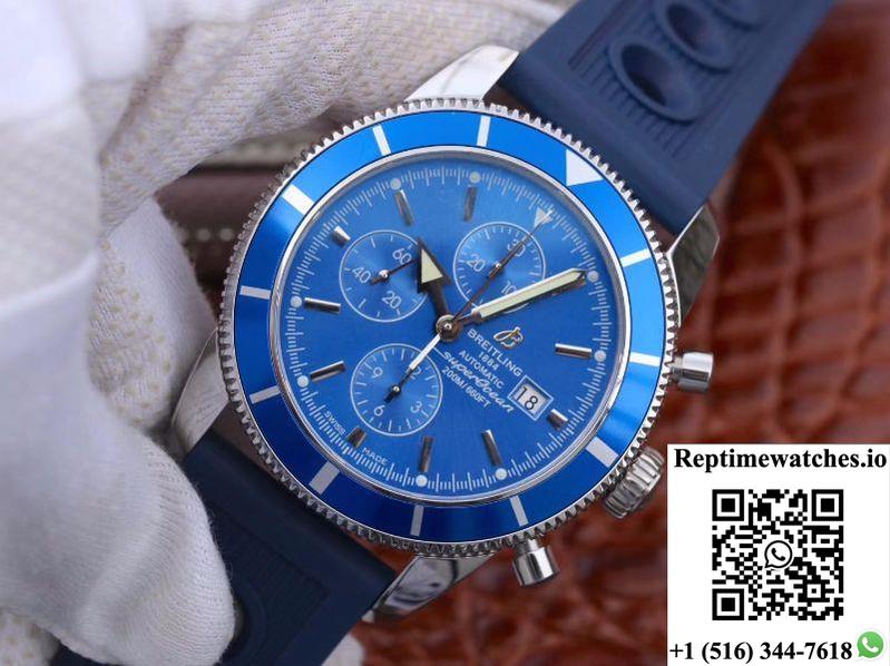 Breitling Superocean Heritage Ii Chronograph A1331216 Om Factory Blue Dial-Rep Time Watches