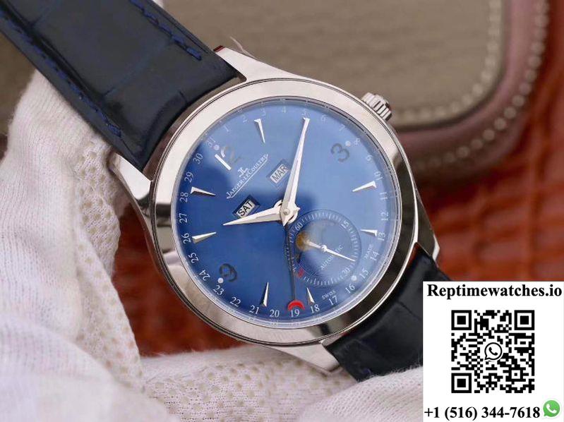 Jaeger-Lecoultre Master Calendar 1558420 Blue Dial Om Factory-Rep Time Watches