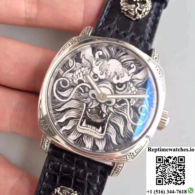 Panerai Radiomir Firenze Hand-Drawn Dragon Pattern Dial-Rep Time Watches
