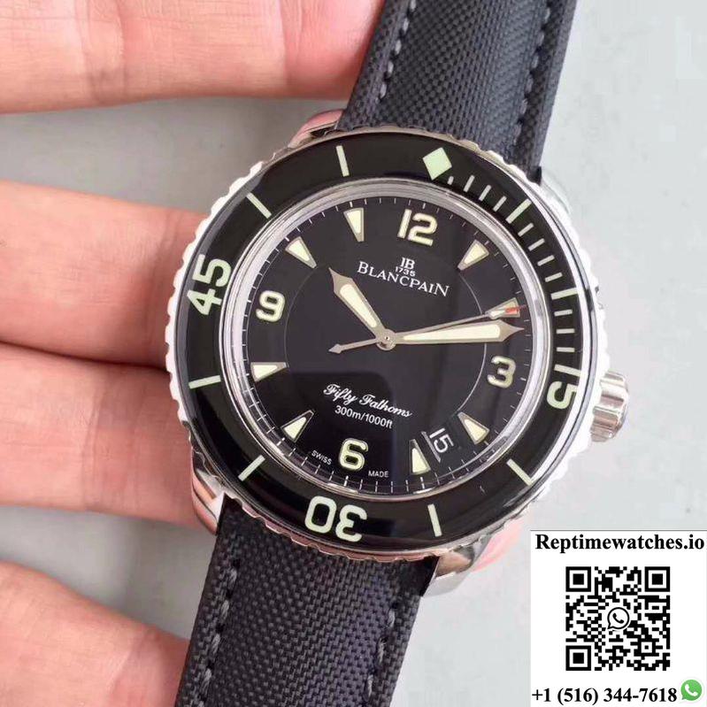 Blancpain Fifty Fathoms 5015-1130-52 Zf Factory Black Dial-Rep Time Watches